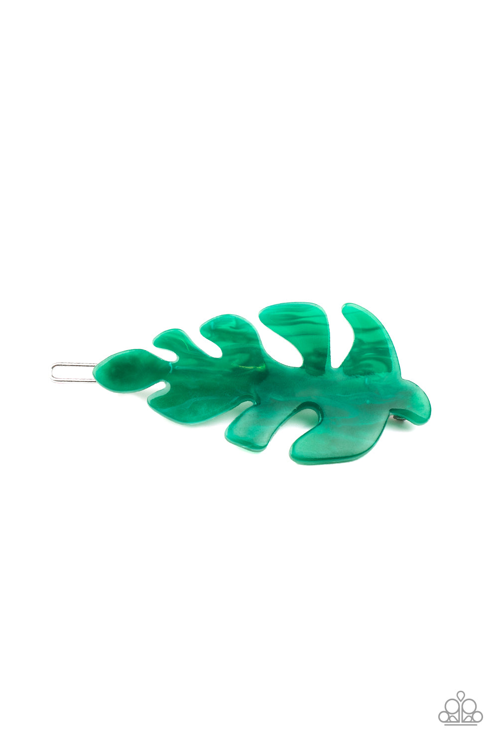 LEAF Your Mark Hair Clip (Green, Pink)
