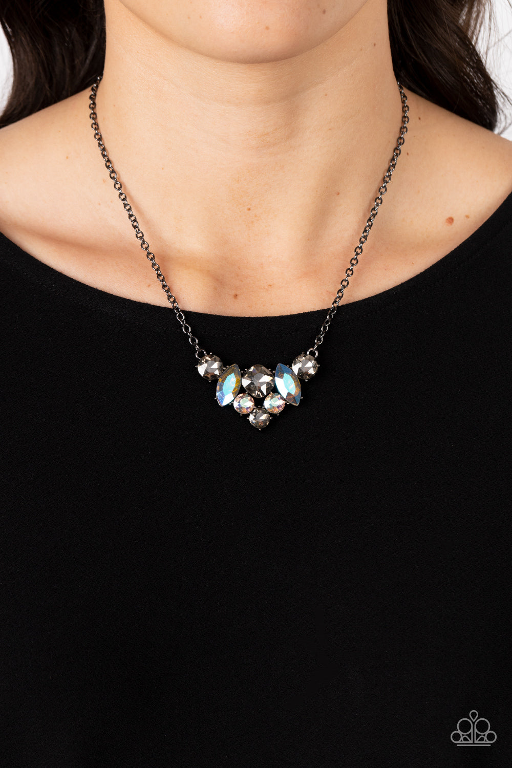 Lavishly Loaded Necklace (Copper, Silver, Black)