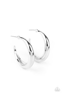 Lay It On Thick Silver Earring