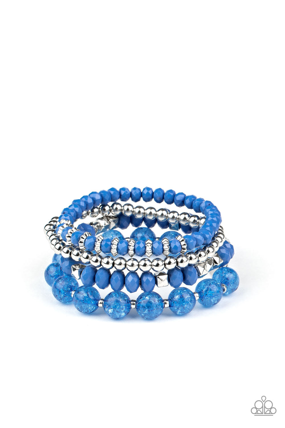 Layered Luster Blue Bracelet