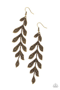 Lead From The FROND Brass Earring