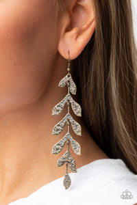 Lead From The FROND Brass Earring