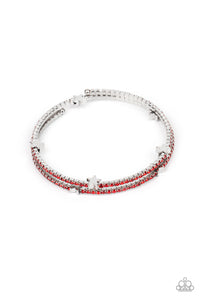 Let Freedom BLING Bracelet (Red, White)
