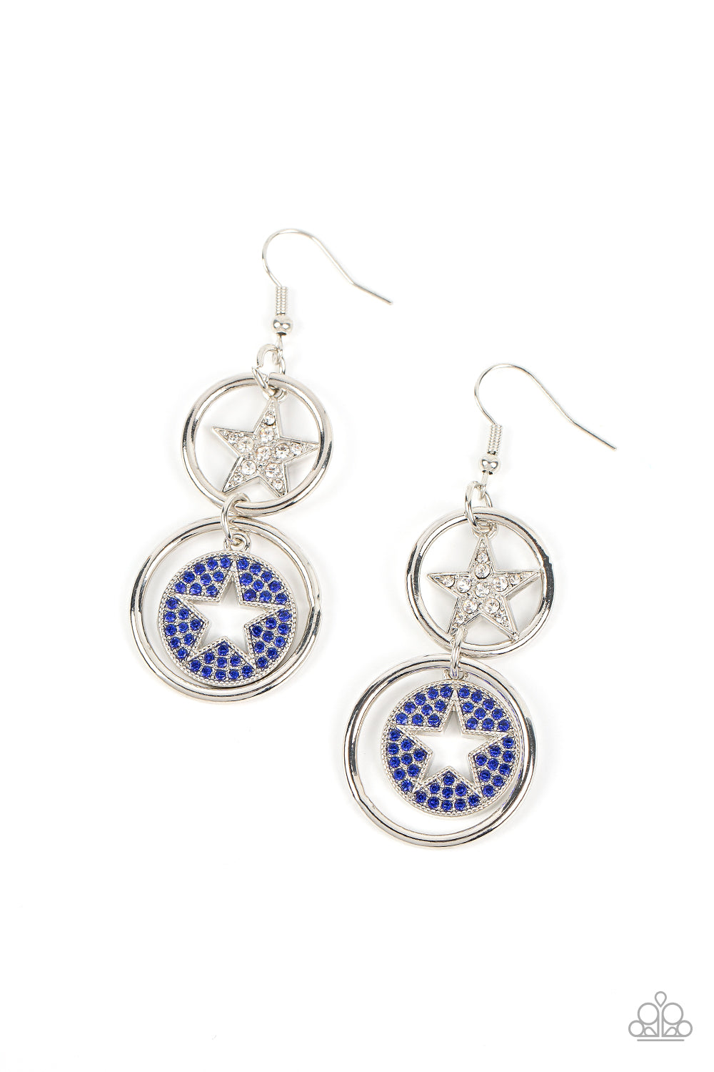 Liberty and SPARKLE for All Earring (White, Red, Blue)