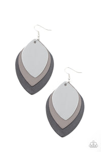 Light as a LEATHER Black Earring