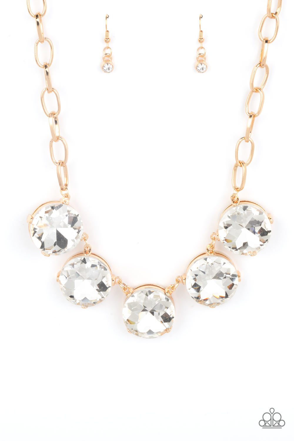 Limelight Luxury Necklace (White, Gold, Multi)
