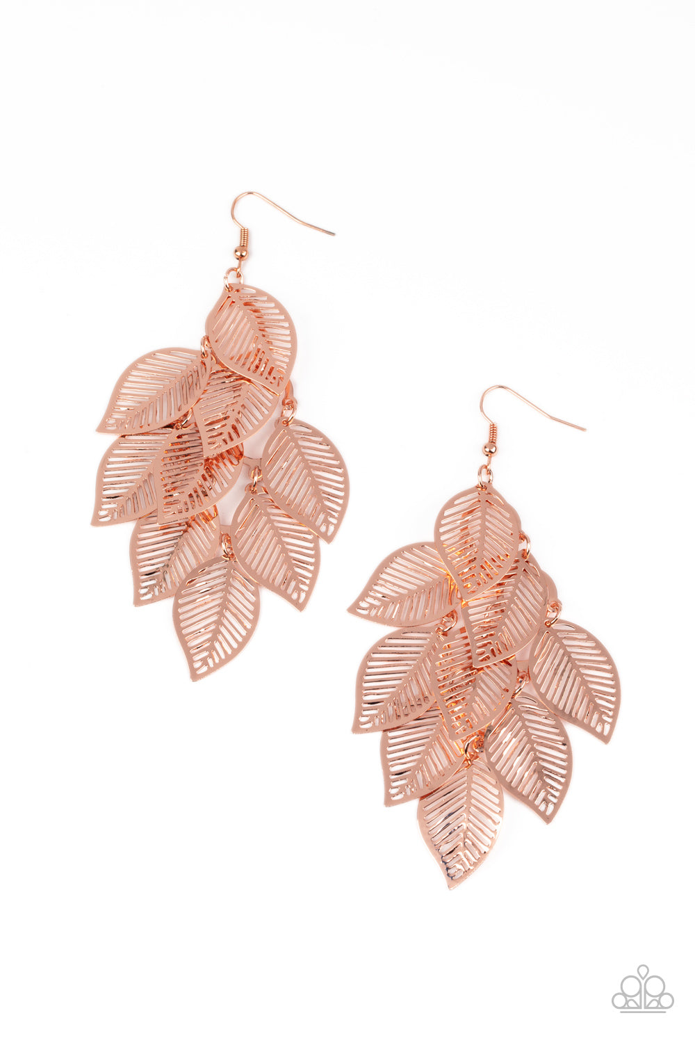 Limitlessly Leafy Copper Earring