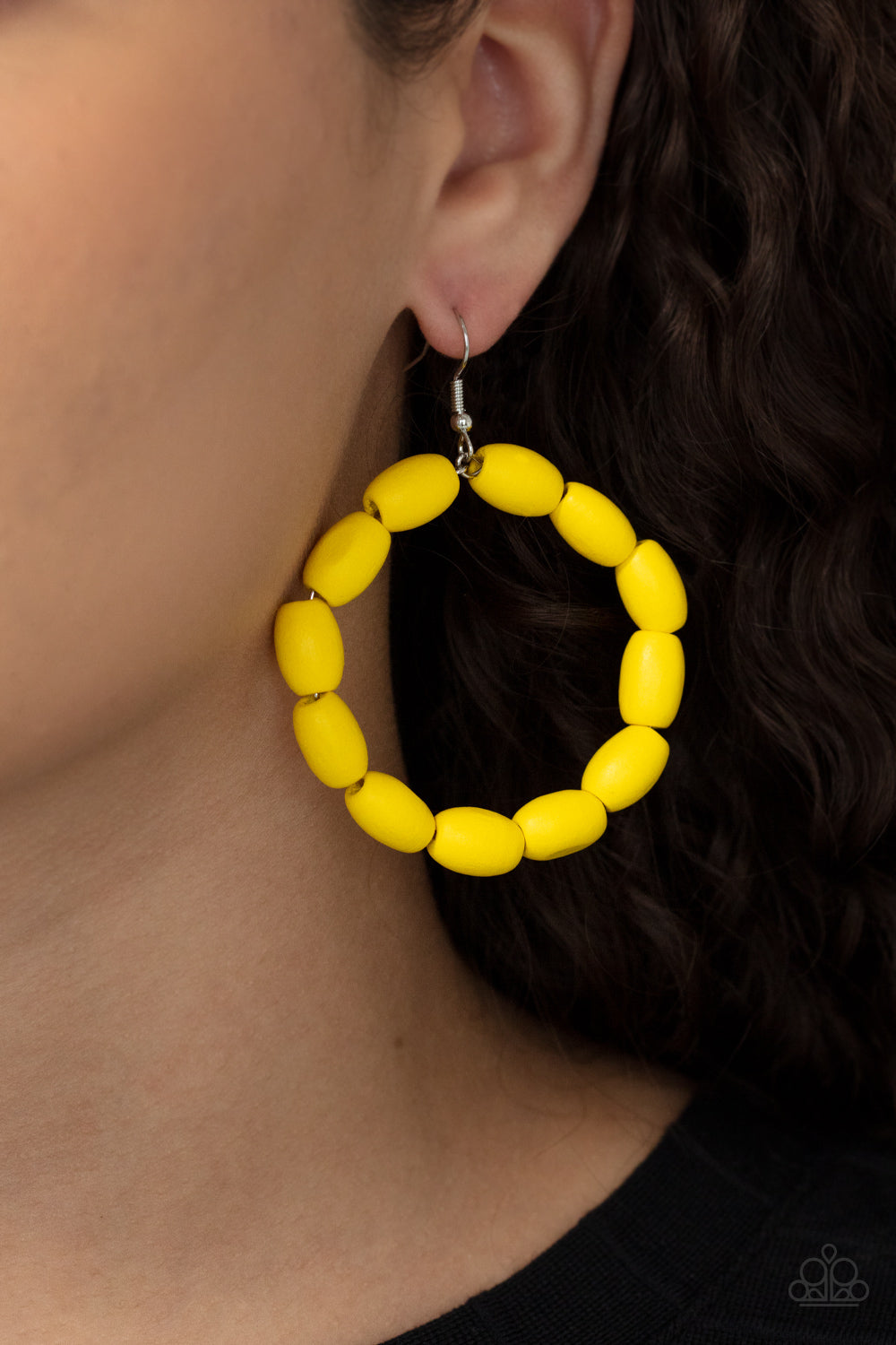 Living The WOOD Life Earring (Brown, Yellow)