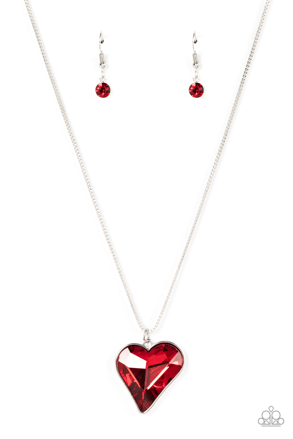 Lockdown My Heart Red Necklace