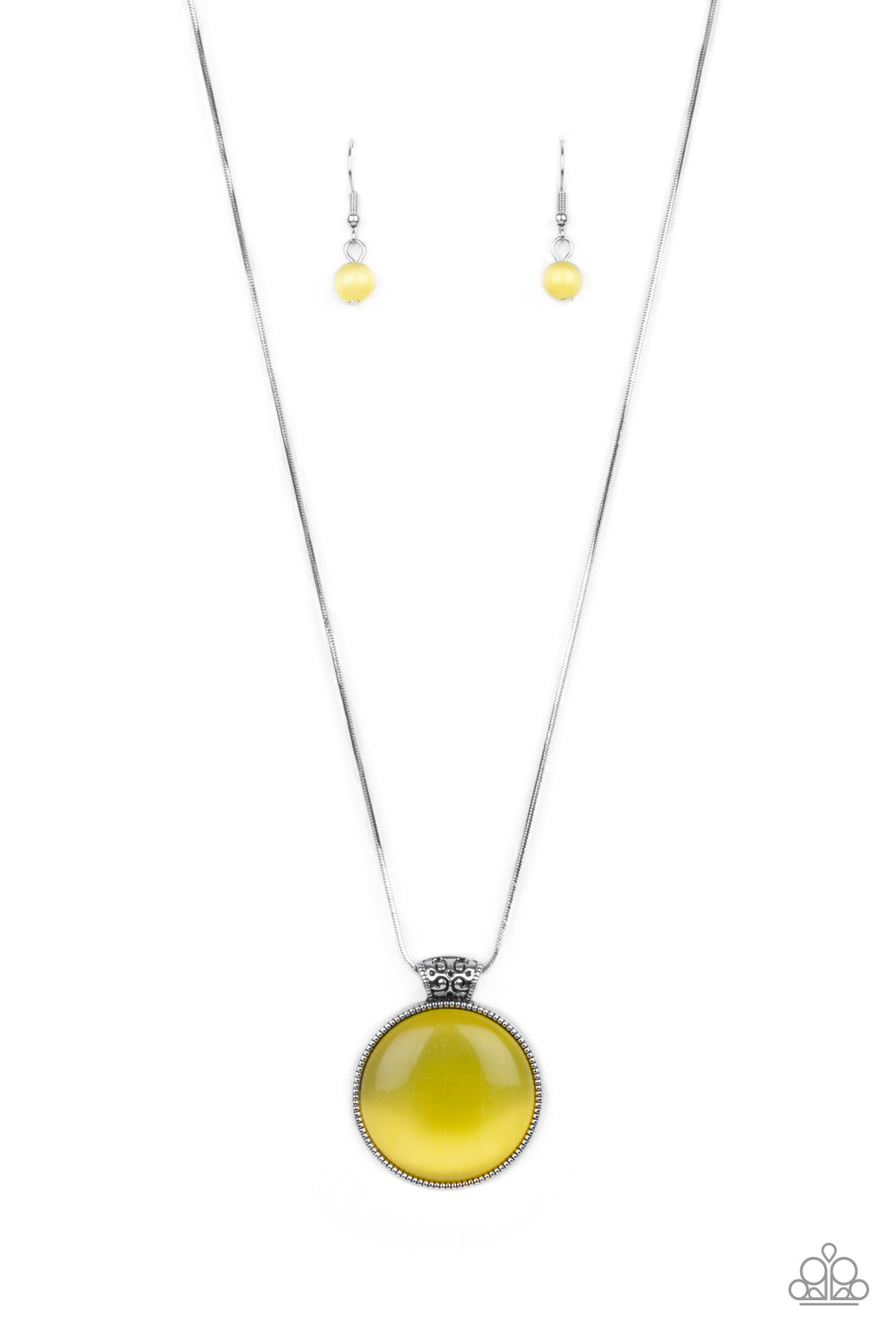 Look Into My Aura Yellow Necklace