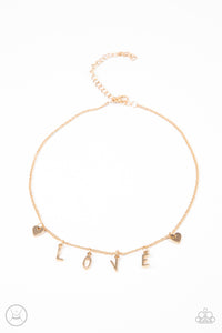 Love Conquers All Gold Necklace