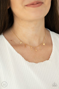 Love Conquers All Gold Necklace