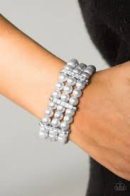Put On Your GLAM Face Silver Bracelet