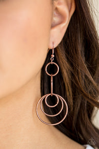 Chic Circles Copper Earring