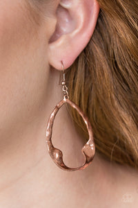 Twist Me Round Copper Earring