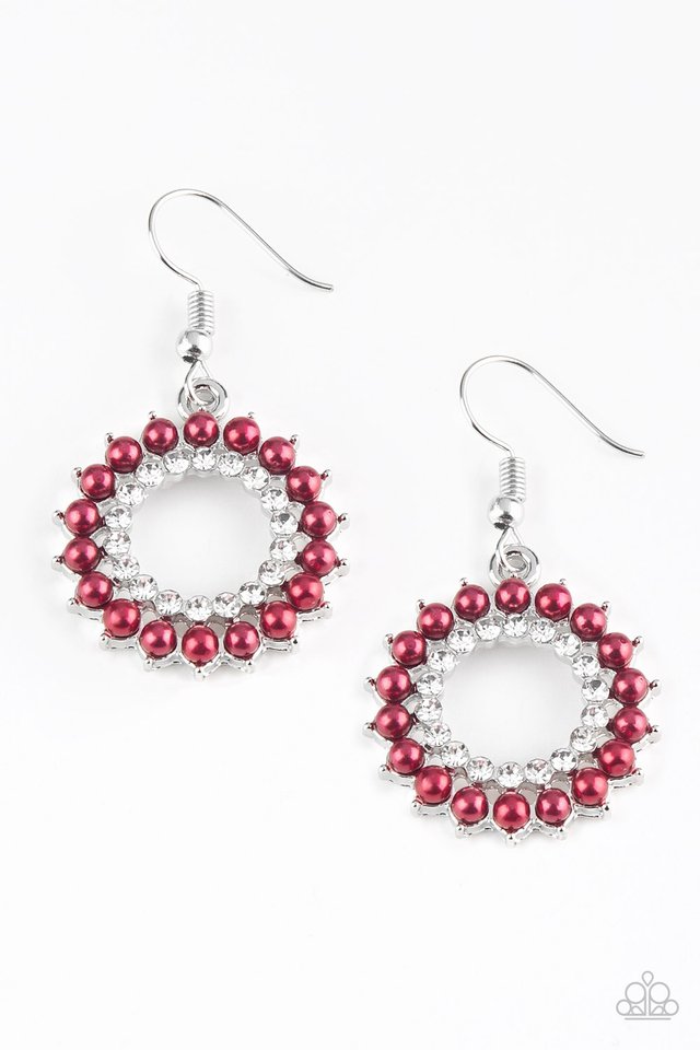 Wreathed In Radiance Red Earring