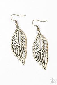 Come Home To Roost Brass Earring