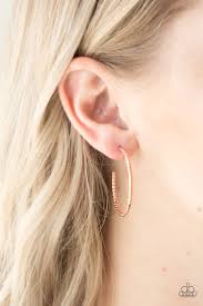 HOOP, Line, and Sinker Copper Earring