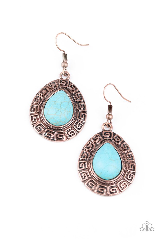 Tribal Tango Copper Earring