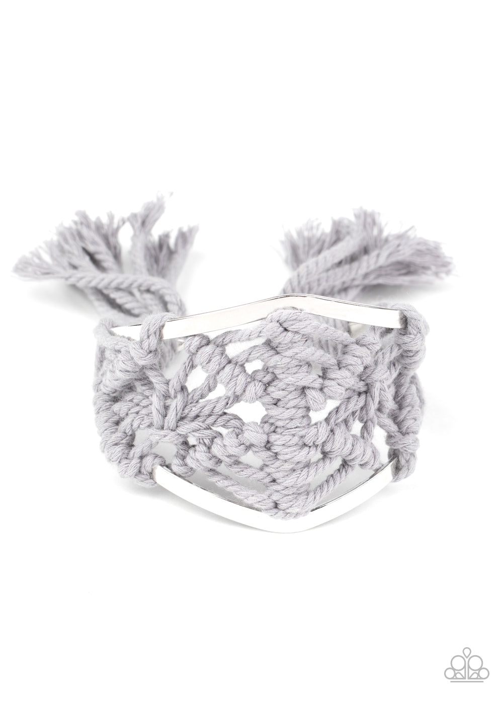Macrame Mode Bracelet (Brown, Silver)