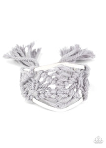 Macrame Mode Bracelet (Brown, Silver)