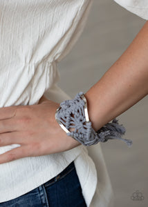 Macrame Mode Bracelet (Brown, Silver)