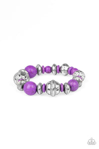 Majestic Masonry Purple Bracelet