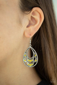 Malibu Macrame Yellow Earring