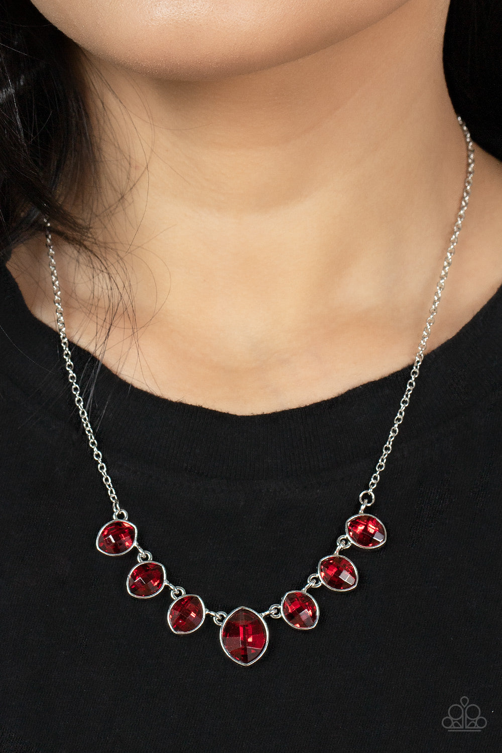 Material Girl Glamour Necklace (Red, Brown, Black)