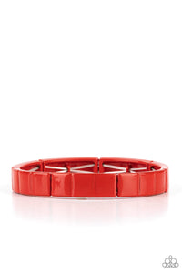 Material Movement Bracelet (Multi, Red)