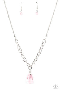Mega Modern Necklace (Silver, Pink, Multi)