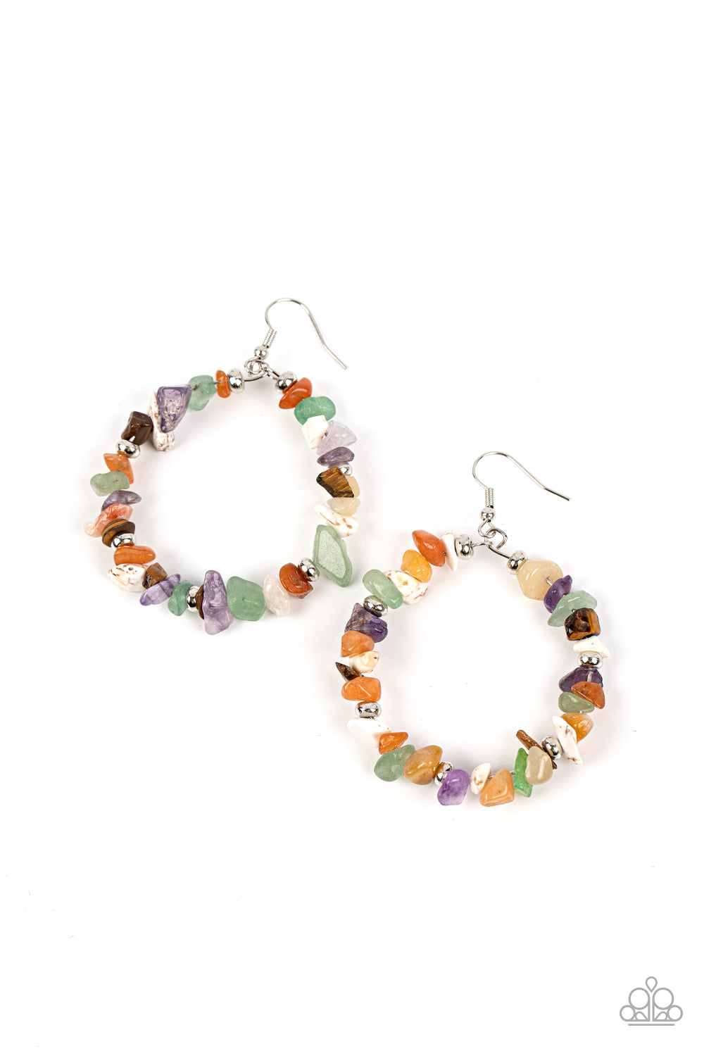 Mineral Mantra Earring (Green, Multi, White)