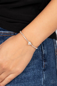 Mirrored Love Bracelet (White, Gold)