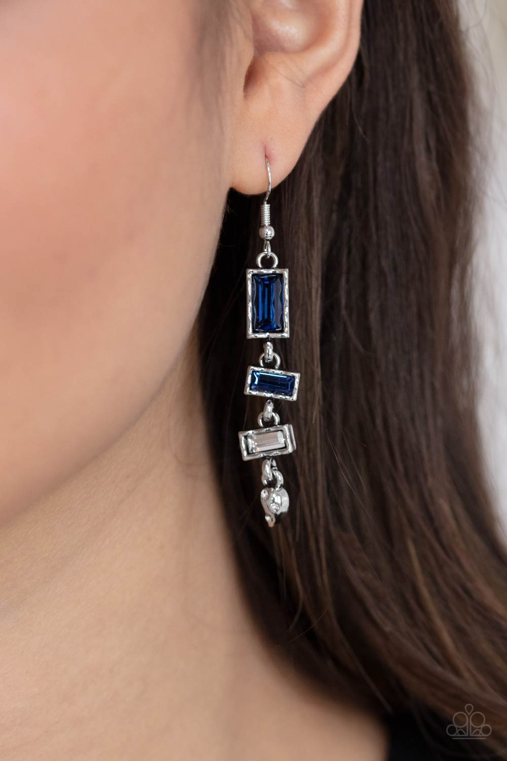 Modern Day Artifact Earring (Blue, Red, Black)