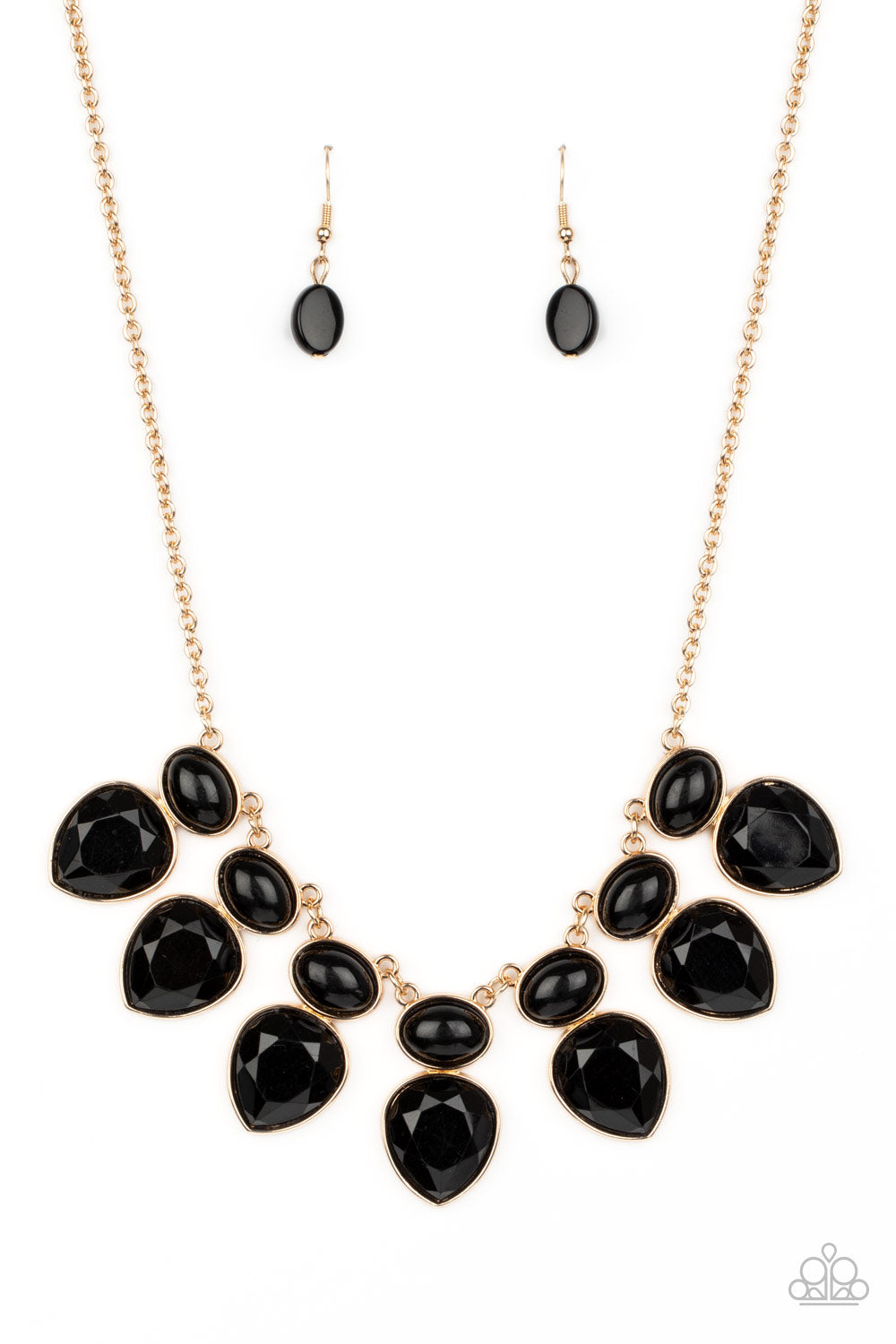 Modern Masquerade Necklace (Black, Yellow, Purple)