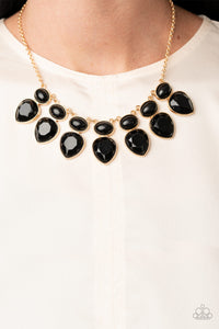 Modern Masquerade Necklace (Black, Yellow, Purple)