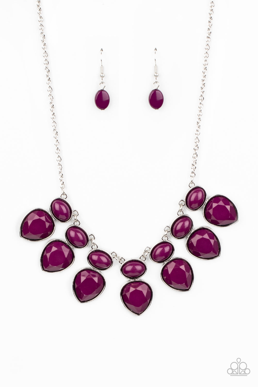 Modern Masquerade Necklace (Black, Yellow, Purple)