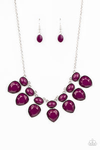 Modern Masquerade Necklace (Black, Yellow, Purple)
