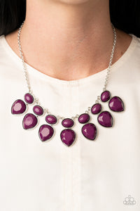 Modern Masquerade Necklace (Black, Yellow, Purple)
