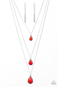 Mountain Tears Red Necklace