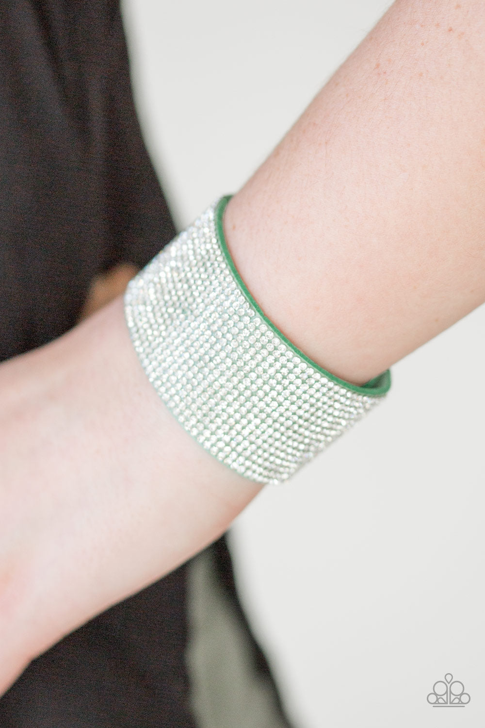 Roll With The Punches Green Bracelet