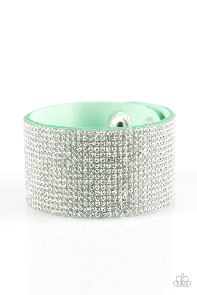 Roll With The Punches Green Bracelet