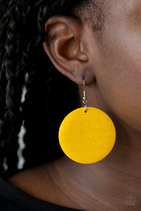 Natural Novelty Yellow Earring