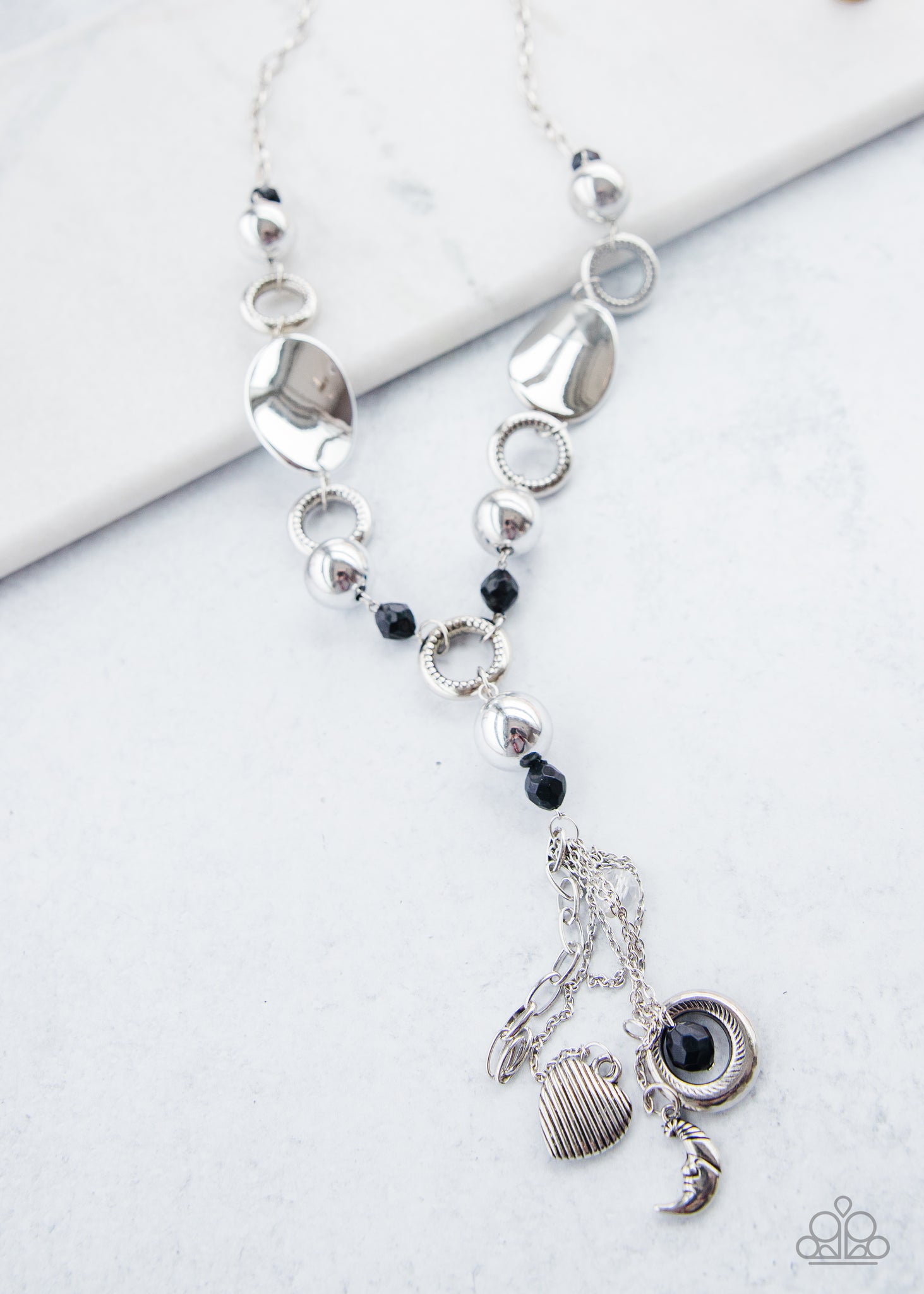 Total Eclipse of the Heart Blockbuster Silver Necklace