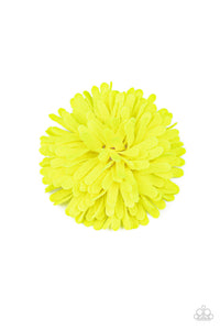 Neon Garden Yellow Hair Clip