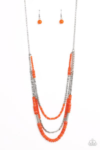 Newly Neverland Necklace (Multi, Orange)