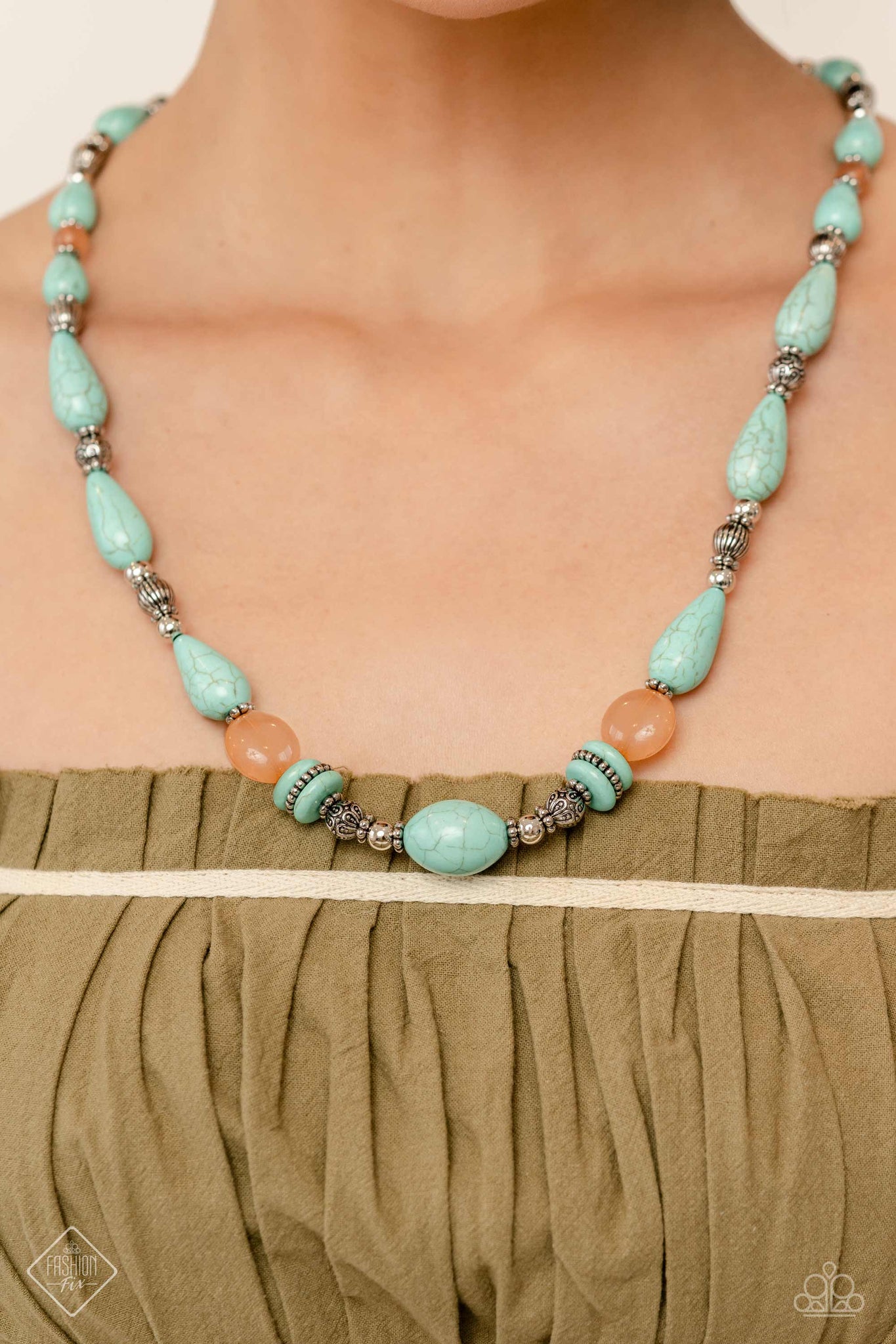 Nile River Redux Blue Necklace