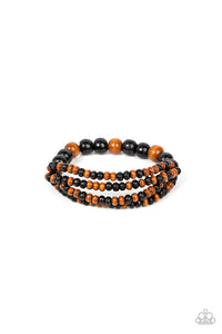 Oceania Oasis Bracelet (Black, Orange)