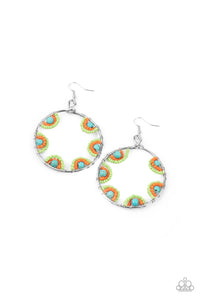 Off The Rim Earring (Blue, Black, Multi)