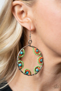 Off The Rim Earring (Blue, Black, Multi)